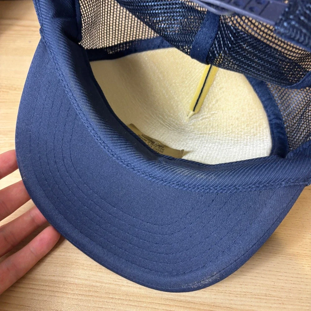 Vintage WC's Auto Service Hat Cap Snap Back Blue Trucker Wilson North‎ Carolina